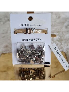 NWT BCBG Gold & Silver Build Your Name Bracelet